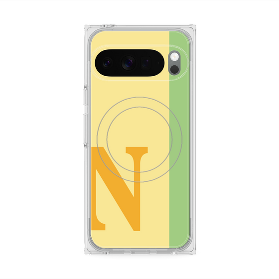 Premium Square Case with Pixelsnap［ Original - initial color line - N yellow ］