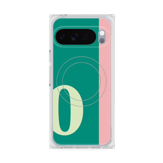 Premium Square Case with Pixelsnap［ Original - initial color line - O green ］