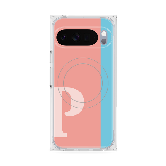 Premium Square Case with Pixelsnap［ Original - initial color line - P pink ］