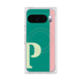 Premium Square Case with Pixelsnap［ Original - initial color line - P green ］