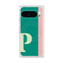 Premium Square Case with Pixelsnap［ Original - initial color line - P green ］