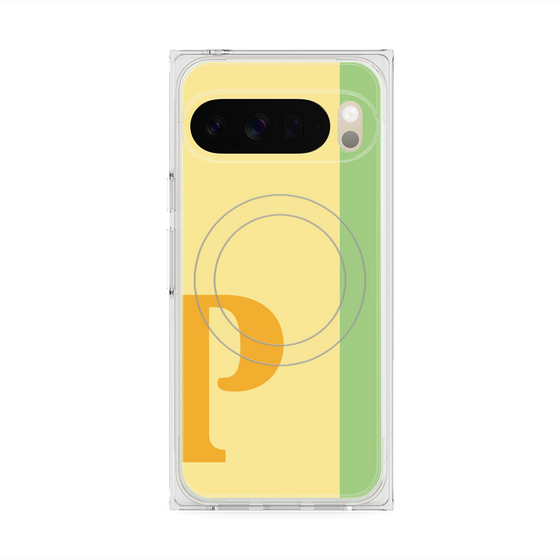 Premium Square Case with Pixelsnap［ Original - initial color line - P yellow ］