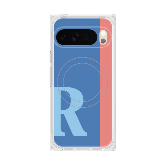 Premium Square Case with Pixelsnap［ Original - initial color line - R blue ］