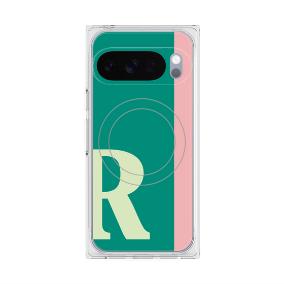 Premium Square Case with Pixelsnap［ Original - initial color line - R green ］