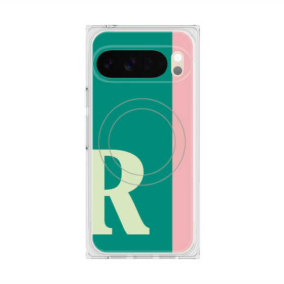 Premium Square Case with Pixelsnap［ Original - initial color line - R green ］