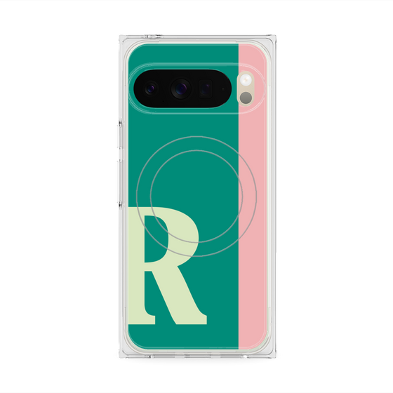 Premium Square Case with Pixelsnap［ Original - initial color line - R green ］