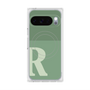Premium Square Case with Pixelsnap［ Original - initial two tone - R green ］