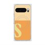 Premium Square Case with Pixelsnap［ Original - initial two tone - S orange ］