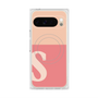 Premium Square Case with Pixelsnap［ Original - initial two tone - S pink ］