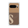 Premium Square Case with Pixelsnap［ Original - initial two tone - S brown ］