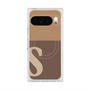 Premium Square Case with Pixelsnap［ Original - initial two tone - S brown ］