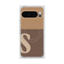 Premium Square Case with Pixelsnap［ Original - initial two tone - S brown ］
