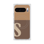 Premium Square Case with Pixelsnap［ Original - initial two tone - S brown ］