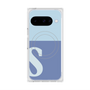 Premium Square Case with Pixelsnap［ Original - initial two tone - S blue ］