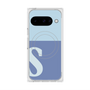 Premium Square Case with Pixelsnap［ Original - initial two tone - S blue ］