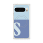 Premium Square Case with Pixelsnap［ Original - initial two tone - S blue ］