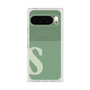 Premium Square Case with Pixelsnap［ Original - initial two tone - S green ］
