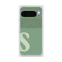 Premium Square Case with Pixelsnap［ Original - initial two tone - S green ］