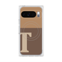 Premium Square Case with Pixelsnap［ Original - initial two tone - T brown ］