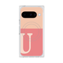 Premium Square Case with Pixelsnap［ Original - initial two tone - U pink ］