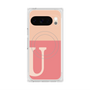 Premium Square Case with Pixelsnap［ Original - initial two tone - U pink ］