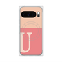Premium Square Case with Pixelsnap［ Original - initial two tone - U pink ］