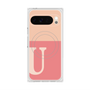 Premium Square Case with Pixelsnap［ Original - initial two tone - U pink ］
