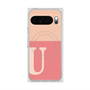 Premium Square Case with Pixelsnap［ Original - initial two tone - U pink ］