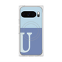 Premium Square Case with Pixelsnap［ Original - initial two tone - U blue ］