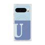 Premium Square Case with Pixelsnap［ Original - initial two tone - U blue ］