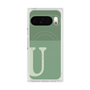 Premium Square Case with Pixelsnap［ Original - initial two tone - U green ］