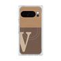 Premium Square Case with Pixelsnap［ Original - initial two tone - V brown ］