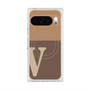 Premium Square Case with Pixelsnap［ Original - initial two tone - V brown ］