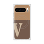 Premium Square Case with Pixelsnap［ Original - initial two tone - V brown ］