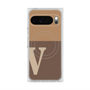 Premium Square Case with Pixelsnap［ Original - initial two tone - V brown ］