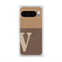Premium Square Case with Pixelsnap［ Original - initial two tone - V brown ］