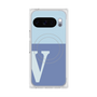 Premium Square Case with Pixelsnap［ Original - initial two tone - V blue ］