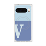 Premium Square Case with Pixelsnap［ Original - initial two tone - V blue ］