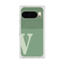 Premium Square Case with Pixelsnap［ Original - initial two tone - V green ］