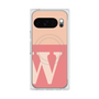 Premium Square Case with Pixelsnap［ Original - initial two tone - W pink ］