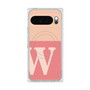 Premium Square Case with Pixelsnap［ Original - initial two tone - W pink ］