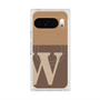 Premium Square Case with Pixelsnap［ Original - initial two tone - W brown ］