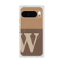 Premium Square Case with Pixelsnap［ Original - initial two tone - W brown ］