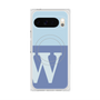 Premium Square Case with Pixelsnap［ Original - initial two tone - W blue ］