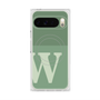 Premium Square Case with Pixelsnap［ Original - initial two tone - W green ］