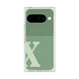 Premium Square Case with Pixelsnap［ Original - initial two tone - X green ］