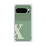 Premium Square Case with Pixelsnap［ Original - initial two tone - X green ］