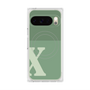 Premium Square Case with Pixelsnap［ Original - initial two tone - X green ］