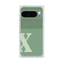 Premium Square Case with Pixelsnap［ Original - initial two tone - X green ］