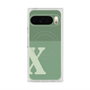 Premium Square Case with Pixelsnap［ Original - initial two tone - X green ］